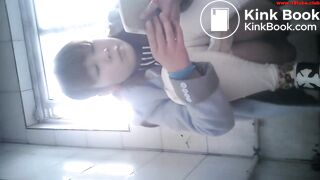 Girl poop in public toilet 71