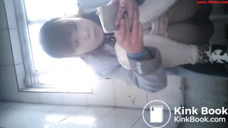 Girl poop in public toilet 71