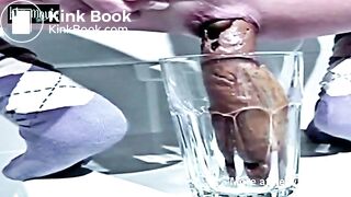 Long turd in a glass