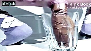 Long turd in a glass