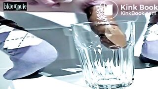 Long turd in a glass