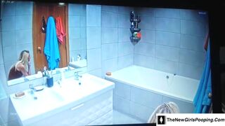 Private toilet poop