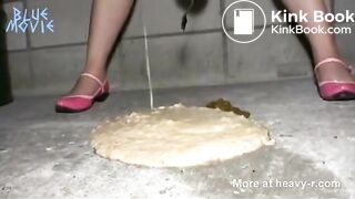 Jap vomits and scats on food