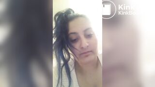 Girl films herself having a soft poop