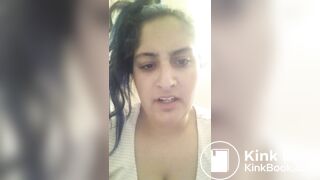 Girl films herself having a soft poop