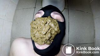 Eating Adalina's shit