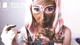 Pretty scat girl and husband shit