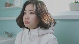 Korean cute girl diarrhea in toilet