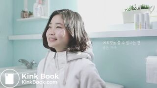 Korean cute girl diarrhea in toilet