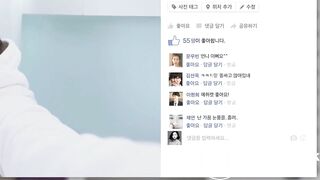 Korean cute girl diarrhea in toilet