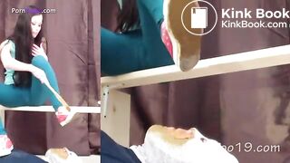 Toilet slave swallows shit and urine Smelly ...