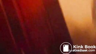 hot latina girl lets a gassy load on toilet