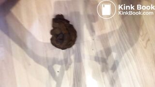 Blonde amateur wife shitting in the kitchen