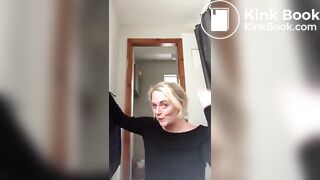 Mature babe shits again