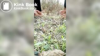 Thai girl shitting outdoors