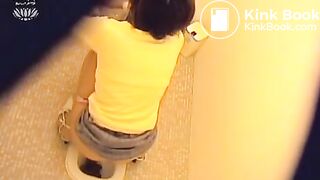 Japanese constipation and enema on public toilet part 07