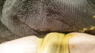 Wet Farts, Pissing, and Fingering in Messy Panties