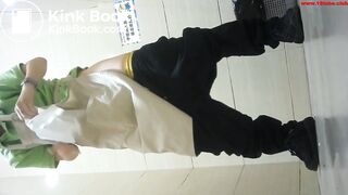 Girl poop in public toilet 72