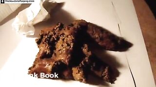 Very hot girl explodes after holding it for hours