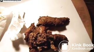 Very hot girl explodes after holding it for hours