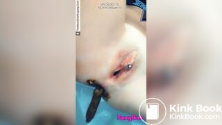 redhead big poop on toilet