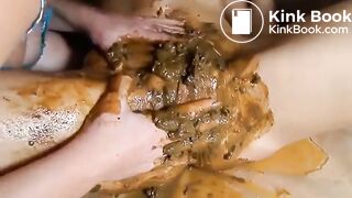 TEEN SCAT 04: Redhead Teen Eats Shit Off Pussy