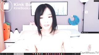 Adorable Asian shits on cam