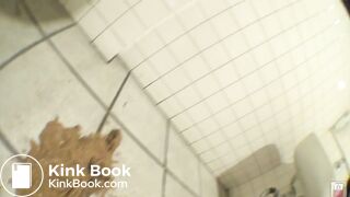 beautiful mess in public bathroom