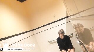 Sexy teen public toilet farting and pooping - video 2
