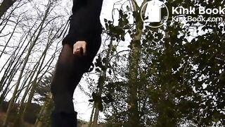 Stunning German redhead forest dump 2