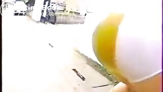 School girl poop panty