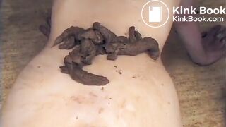 Amateur couple smearing poop on their bodies