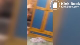 Korean girl caught on the toilet