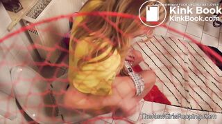 Spycam sexy teen toilet farting and pooping