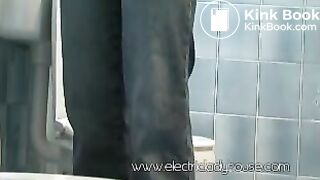 She really enjoys playing with her shit!