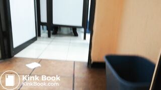 Spy toilet in gas station farts