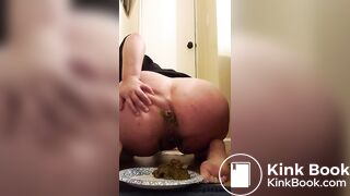 White girl make a plate