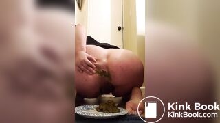 White girl make a plate