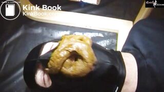 He literally eats her big nasty shit.