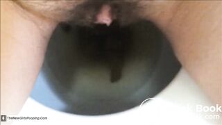 woman pooping on toilet - video 51