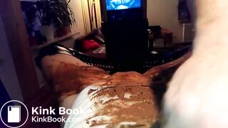 whore gets shit smeared on pussy