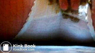 Panty poop and masturbation by torchlight