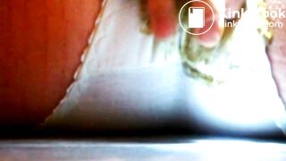 Panty poop and masturbation by torchlight