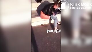 Sexy teen public pooping - video 6