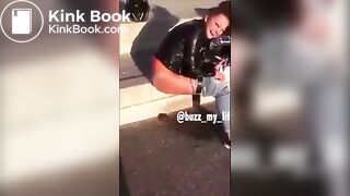 Sexy teen public pooping - video 6