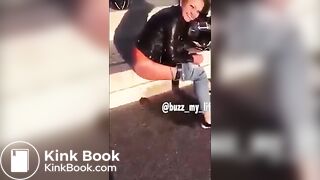 Sexy teen public pooping - video 6