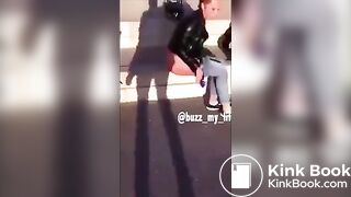 Sexy teen public pooping - video 6