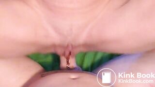 Camwhore sucks her shit off her man's dick