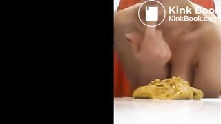 Hot babe scat licking.