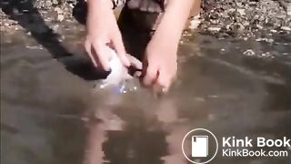 dirty panty pooping in public